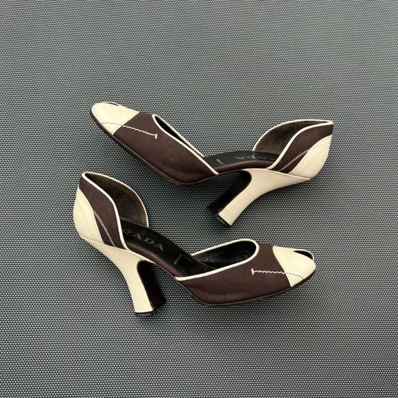 Vintage PRADA Peep-toe Heels - Picture 4 of 7